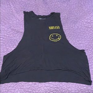 Nirvana Crop Top Muscle Tank